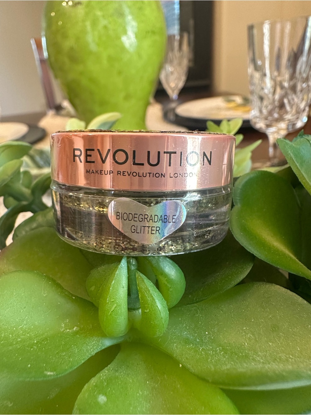 REVOLUTION GOLD GLITTER BALM, Golden Girl